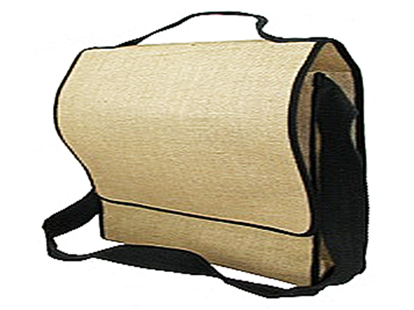 Jute Conference Bags With One Color logo print on the both side Design 2